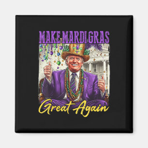 Lustiger Mardi Gras Donald Trump Mardi Gras Amerik Magnet