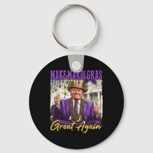 Lustiger Mardi Gras Donald Trump Mardi Gras Amerik Schlüsselanhänger