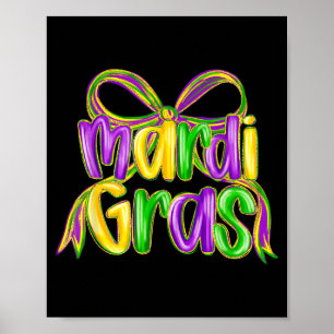 Lustiger Mardi Gras-Umzug-Outfit Narrenhut Männer  Poster