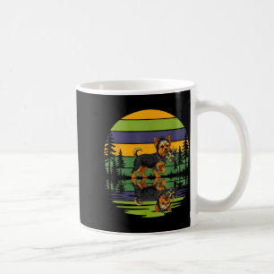 Lustiger Mardi Gras Yorkshire Terrier Hund Vintage Kaffeetasse