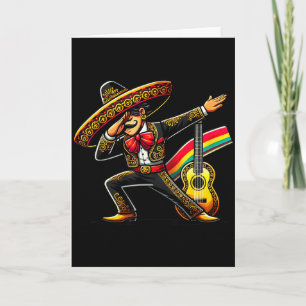 Lustiger Mariachi-Sombrero Cinco De Mayo Gitarre M Karte