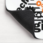 Lustiger Maschinenbauingenieur Mousepad (Ecke)