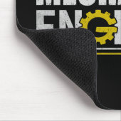 Lustiger Maschinenbauingenieur Mousepad (Ecke)