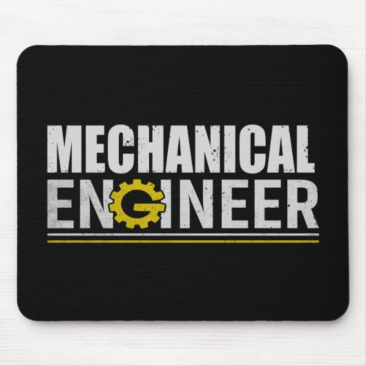 Lustiger Maschinenbauingenieur Mousepad (Vorne)