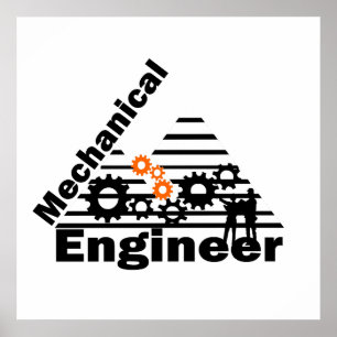 Lustiger Maschinenbauingenieur Poster
