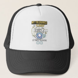 Lustiger Maschinist meine Toleranz vs die Toleranz Truckerkappe