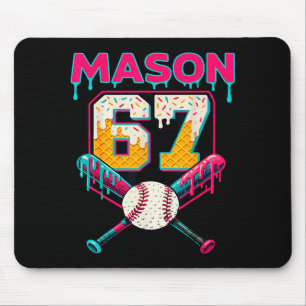 Lustiger Mason 67 Six Seven Srt Meme Eiscreme Trop Mousepad