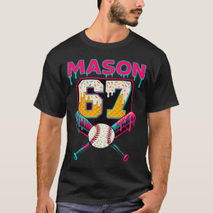 Lustiger Mason 67 Six Seven Srt Meme Eiscreme trop T-Shirt