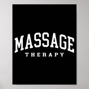 Lustiger Massagetherapeut Muskeltherapie lustig Poster
