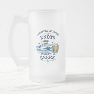 Lustiger, maßgeschneiderter Bierkrug in Knoten für Mattglas Bierglas