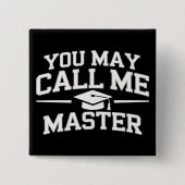 Lustiger Master-Abschluss MBA-Ausbildung Abschluss Button (Vorderseite)