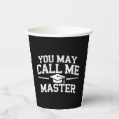 Lustiger Master-Abschluss MBA-Ausbildung Abschluss Pappbecher (Vorderseite)