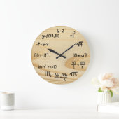 Lustiger Mathe-Aussenseiter - "hölzernes Korn " Große Wanduhr (Zuhause)