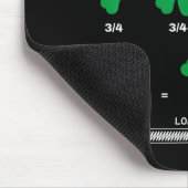 Lustiger Mathe-Bruch Vier-Blatt-Kleeblatt-Lehrer S Mousepad (Ecke)