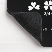 Lustiger Mathe-Bruch Vier-Blatt-Kleeblatt-Lehrer S Mousepad (Ecke)