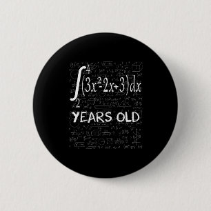 Lustiger Mathe-Freak 50 Jahre alt 50. Geburtstag I Button