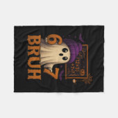 Lustiger Mathe-Geist 67 Bruh Halloween-Meme-Lehrer Fleecedecke (Vorderseite (Horizontal))