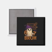 Lustiger Mathe-Geist 67 Bruh Halloween-Meme-Lehrer Magnet (Vorderseite/Rückseite)