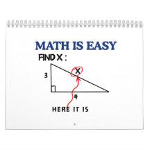 Lustiger Mathe-Kalender 'Mathe ist einfach - Finde