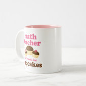 Lustiger Mathe-Lehrer Zweifarbige Tasse (Vorderseite Links)