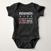 Lustiger Mathe Nerd Spruch Mathematik Schule Baby Strampler (Vorderseite)