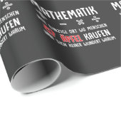 Lustiger Mathe Nerd Spruch Mathematik Schule Geschenkpapier (Rolleneckpunkt)