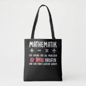 Lustiger Mathe Nerd Spruch Mathematik Schule Tasche (Vorderseite)