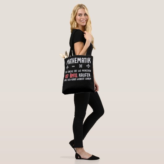 Lustiger Mathe Nerd Spruch Mathematik Schule Tasche (Am Model)