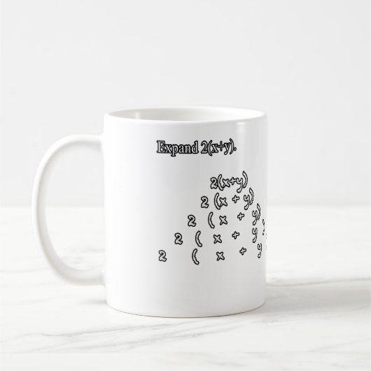 Lustiger Mathe-Prüfungswitztest erweitern Kaffeetasse (Links)