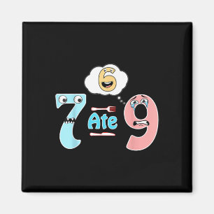 Lustiger Mathe-Witz 7 Aß 9 Süß 67 Meme Bildung Hum Magnet
