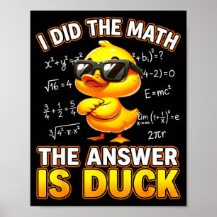 Lustiger Mathe-Witz Ich Habe Die Matheaufgabe Gelö Poster
