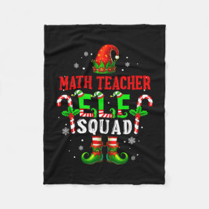 Lustiger Mathelehrer-Elfen-Trupp Weihnachts-Elfenh Fleecedecke