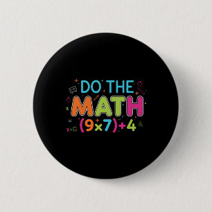 Lustiger Mathelehrer macht Mathe 67 Meme Six Seven Button