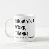 Lustiger Mathematik-Lehrer-Becher Schwarzer Text Kaffeetasse (Links)
