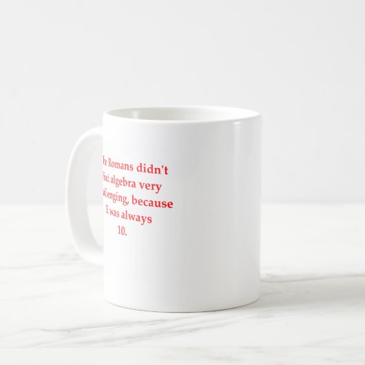 lustiger Mathewitz Kaffeetasse (Vorderseite Links)