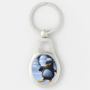 Lustiger Matrose Pinguin Tanzend Schlüsselanhänger