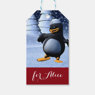 Lustiger Matrosen-Pinguin Tanzend Geschenkanhänger