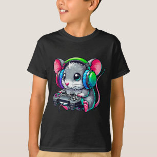 Lustiger Maus-Videospiel-Liebhaber Gamer Gaming  T-Shirt