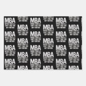 Lustiger MBA Master-Abschluss-Tag Geschenkpapier Set (Vorderseite 2)