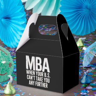 Lustiger MBA Master-Abschluss-Tag Geschenkschachtel