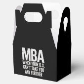 Lustiger MBA Master-Abschluss-Tag Geschenkschachtel (Geöffnet)