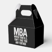 Lustiger MBA Master-Abschluss-Tag Geschenkschachtel (Vorderseite)