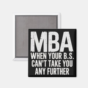 Lustiger MBA Master-Abschluss-Tag Magnet