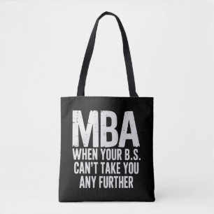 Lustiger MBA Master-Abschluss-Tag Tasche