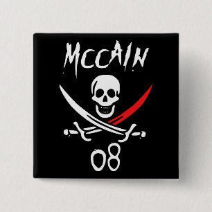 Lustiger McCAIN 08 {Blut-Spitze} Button