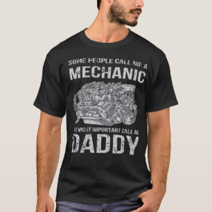 Lustiger Mechaniker für Männer Autoliebhaber Vater T-Shirt
