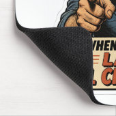 Lustiger Mechaniker Ölwechsel Auto Meme Mousepad (Ecke)