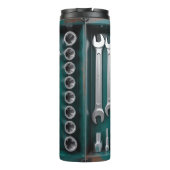 Lustiger Mechaniker Thermosbecher (Rückseite)