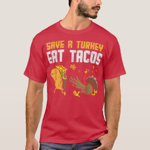 Lustiger Meican Erntedankfest Retten Sie Truthahn T-Shirt