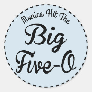 Lustiger Meilenstein-Geburtstag - 50 Jährige Runder Aufkleber